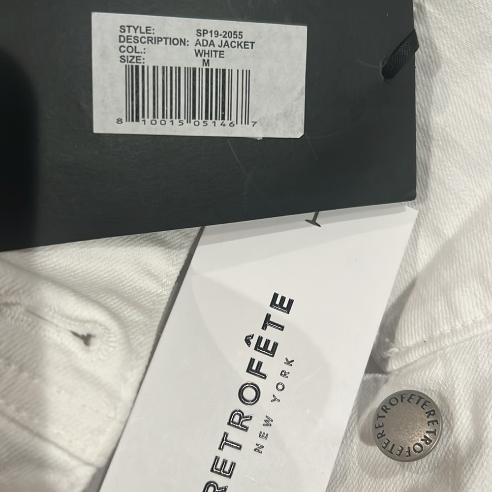 Retrofete White Jean Jacket - Picture 5 of 6